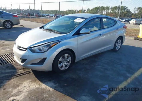 2016 Hyundai Elantra Se из США, поврежденный, VIN 5NPDH4AEXGH735352